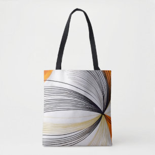 Stylish modern abstract art chic autumn theme tote bag