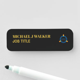 Stylish & Modern - Any Colour - Professional Logo Name Tag