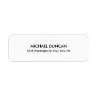 Stylish Modern Black & White Professional Personal