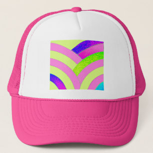 stylish modern chic chevron trucker hat