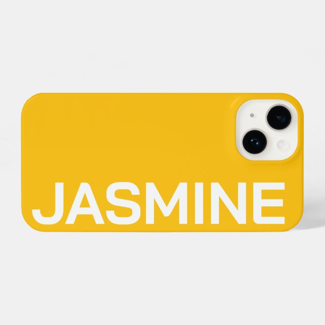 STYLISH MODERN CLASSIC CUSTOMIZED NAME MINIMAL iPhone CASE (Back Horizontal)