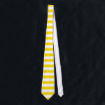 Stylish Modern Color Yellow White Striped Template Tie<br><div class="desc">Stylish Modern Design Yellow White Striped Template Elegant Neck Tie.</div>