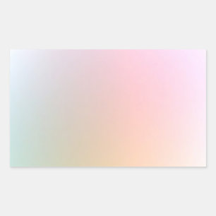 Stylish Modern Colourful Blank Template Trendy Rectangular Sticker
