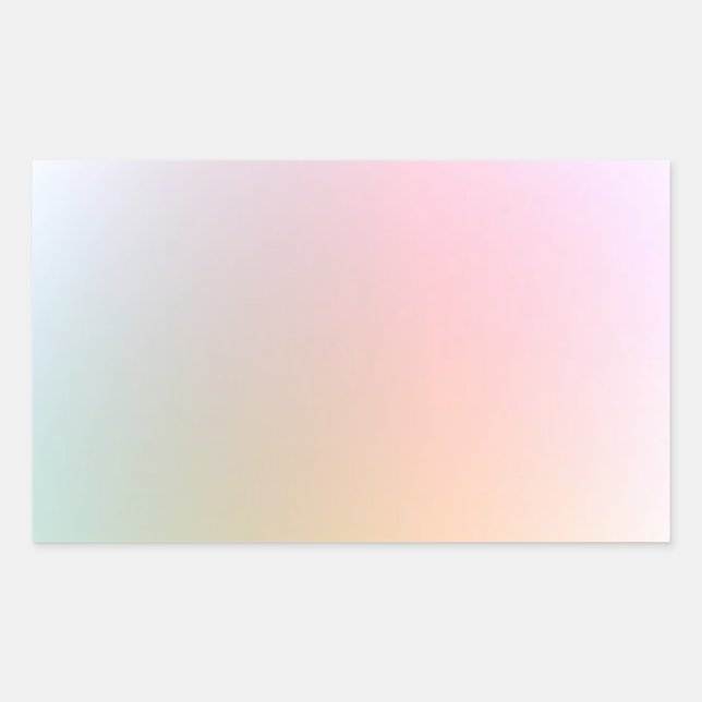 Stylish Modern Colourful Blank Template Trendy Rectangular Sticker (Front)