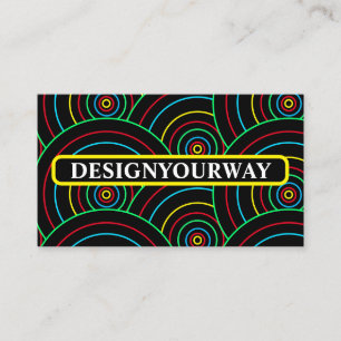 Stylish Modern colourful Carpentry Professional  Business Card