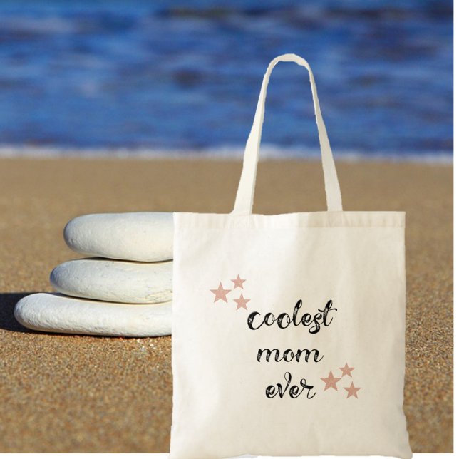 Stylish Modern Coolest Mum Ever Tote Bag (Creator Uploaded)