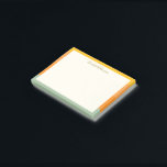 Stylish Modern Coral Sage Border Personalised Post-it Notes<br><div class="desc">Stylish Modern Coral Sage Border Personalised Post-it Notes</div>