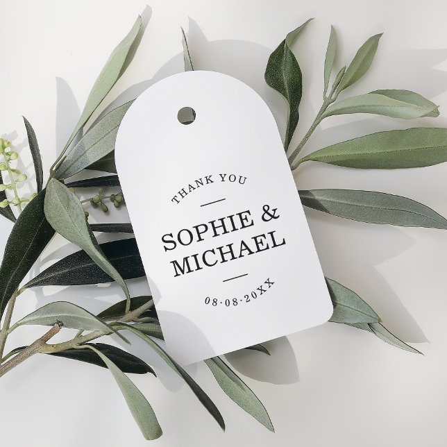 Stylish Modern Couple Thank You Rubber Stamp (Creator Uploaded)