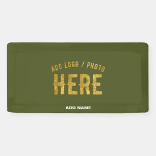 STYLISH MODERN CUSTOM ARMY GREEN VERIFIED BRANDED BANNER