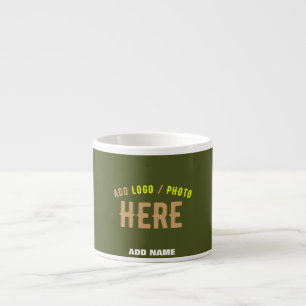 STYLISH MODERN CUSTOM ARMY GREEN VERIFIED BRANDED ESPRESSO CUP