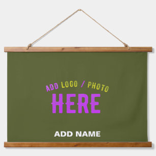 STYLISH MODERN CUSTOM ARMY GREEN VERIFIED BRANDED HANGING TAPESTRY