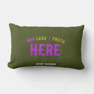 STYLISH MODERN CUSTOM ARMY GREEN VERIFIED BRANDED LUMBAR CUSHION