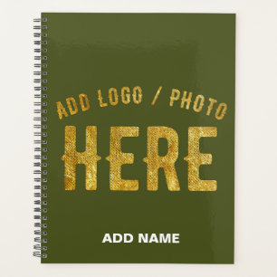 STYLISH MODERN CUSTOM ARMY GREEN VERIFIED BRANDED PLANNER