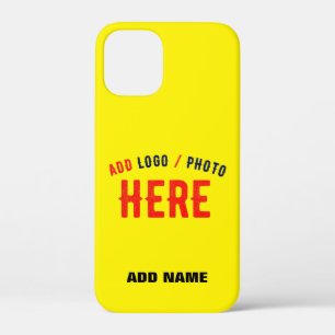 STYLISH MODERN CUSTOM BRIGHT YELLOW VERIFIED BRAND iPhone 12 MINI CASE