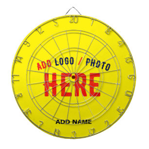 STYLISH MODERN CUSTOM BRIGHT YELLOW VERIFIED BRAND DARTBOARD
