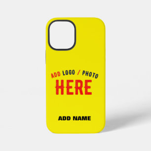 STYLISH MODERN CUSTOM BRIGHT YELLOW VERIFIED BRAND iPhone 12 MINI CASE