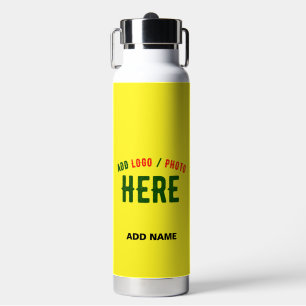 STYLISH MODERN CUSTOM BRIGHT YELLOW VERIFIED BRAND WATER BOTTLE