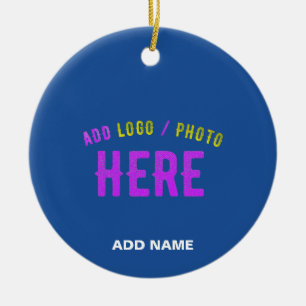 STYLISH MODERN CUSTOM COBALT BLUE VERIFIED BRANDED CERAMIC TREE DECORATION