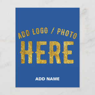 STYLISH MODERN CUSTOM COBALT BLUE VERIFIED BRANDED FLYER