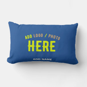 STYLISH MODERN CUSTOM COBALT BLUE VERIFIED BRANDED LUMBAR CUSHION