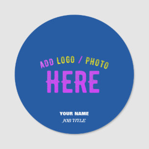 STYLISH MODERN CUSTOM COBALT BLUE VERIFIED BRANDED NAME TAG