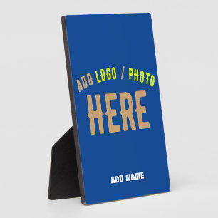 STYLISH MODERN CUSTOM COBALT BLUE VERIFIED BRANDED PLAQUE
