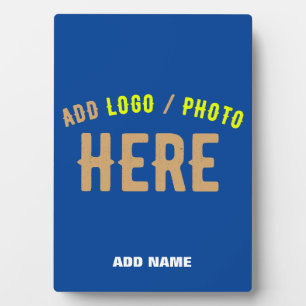 STYLISH MODERN CUSTOM COBALT BLUE VERIFIED BRANDED PLAQUE