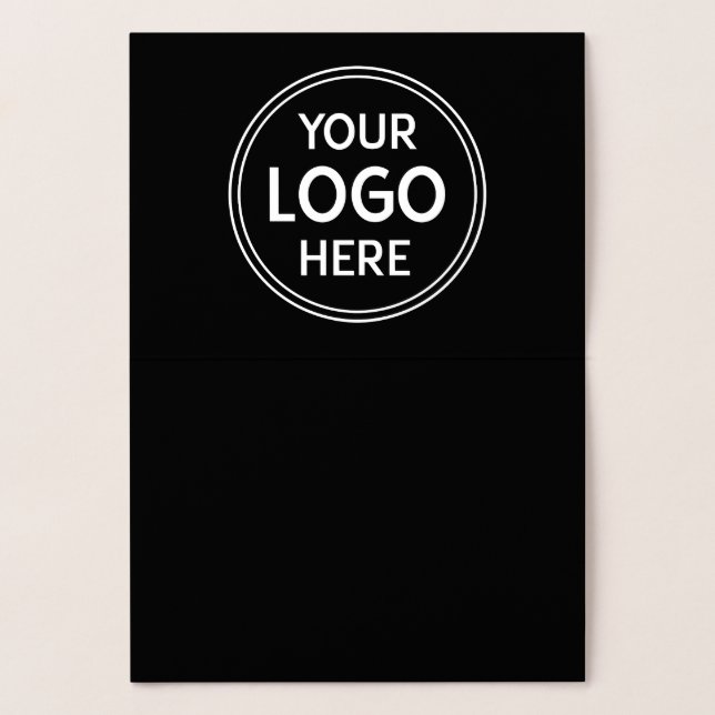 Stylish & Modern Custom Creations Verified  Foil Card (Inside)
