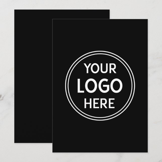 Stylish & Modern Custom Creations Verified Invitation (Front/Back)