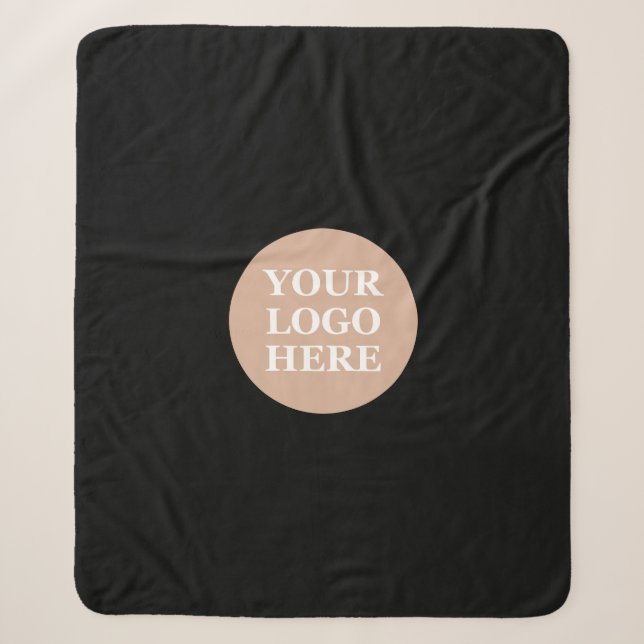 Stylish & Modern Custom Creations Verified  Sherpa Blanket (Front)