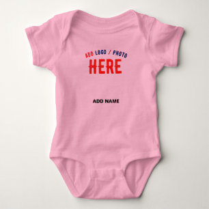 STYLISH MODERN CUSTOM CUTE HOT PINK VERIFIED BRAND BABY BODYSUIT