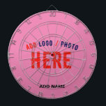 STYLISH MODERN CUSTOM CUTE HOT PINK VERIFIED BRAND DARTBOARD<br><div class="desc">THIS IS A DESIGN FITTING FOR EVERYONE.YOU CAN CHANGE, RESIZE OR ADD LOGO, PHOTO, TEXT AND COLOURS THE WAY YOU LIKE.THANK YOU.</div>