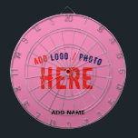 STYLISH MODERN CUSTOM CUTE HOT PINK VERIFIED BRAND DARTBOARD<br><div class="desc">THIS IS A DESIGN FITTING FOR EVERYONE.YOU CAN CHANGE, RESIZE OR ADD LOGO, PHOTO, TEXT AND COLOURS THE WAY YOU LIKE.THANK YOU.</div>