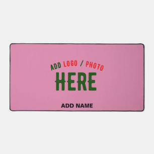 STYLISH MODERN CUSTOM CUTE HOT PINK VERIFIED BRAND DESK MAT