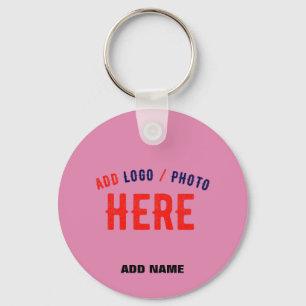 STYLISH MODERN CUSTOM CUTE HOT PINK VERIFIED BRAND KEY RING