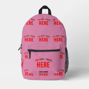 STYLISH MODERN CUSTOM CUTE HOT PINK VERIFIED BRAND PRINTED BACKPACK
