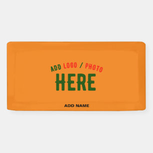STYLISH MODERN CUSTOM DARK ORANGE VERIFIED BRANDED BANNER