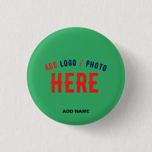 STYLISH MODERN CUSTOM EMERALD GREEN VERIFIED BRAND 3 CM ROUND BADGE