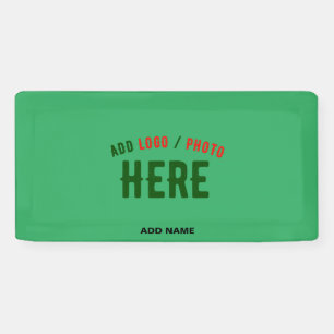 STYLISH MODERN CUSTOM EMERALD GREEN VERIFIED BRAND BANNER