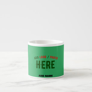 STYLISH MODERN CUSTOM EMERALD GREEN VERIFIED BRAND ESPRESSO CUP