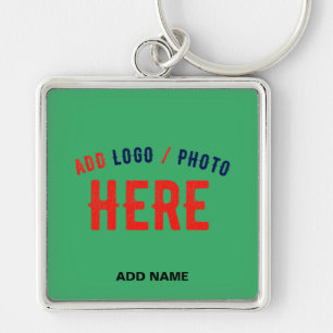 STYLISH MODERN CUSTOM EMERALD GREEN VERIFIED BRAND KEY RING
