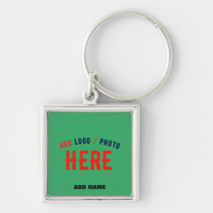 STYLISH MODERN CUSTOM EMERALD GREEN VERIFIED BRAND KEY RING