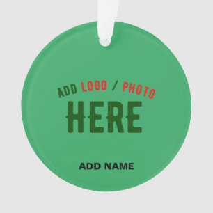 STYLISH MODERN CUSTOM EMERALD GREEN VERIFIED BRAND ORNAMENT