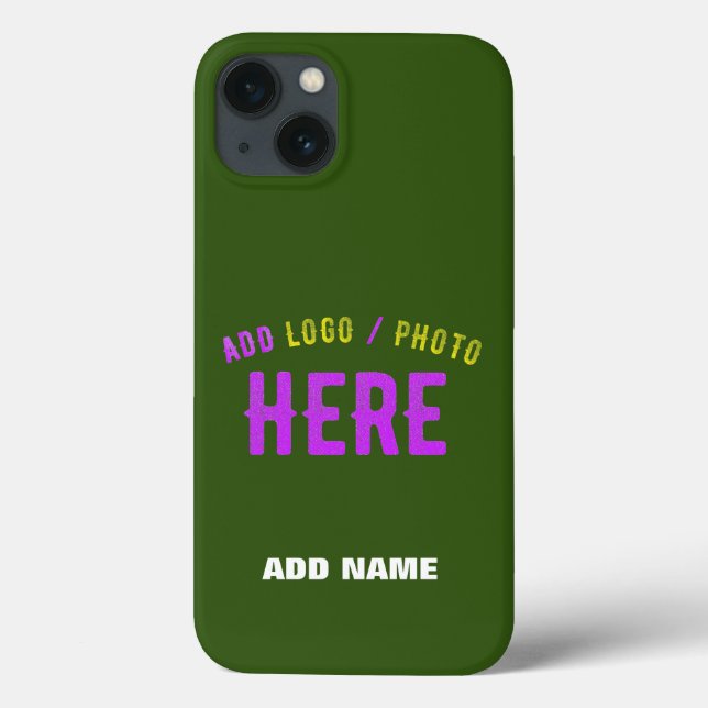 STYLISH MODERN CUSTOM FOREST GREEN VERIFIED BRAND Case-Mate iPhone CASE (Back)