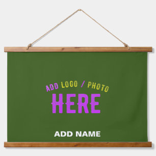 STYLISH MODERN CUSTOM FOREST GREEN VERIFIED BRAND HANGING TAPESTRY