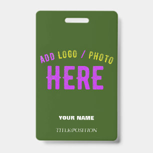 STYLISH MODERN CUSTOM FOREST GREEN VERIFIED BRAND ID BADGE