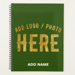 STYLISH MODERN CUSTOM FOREST GREEN VERIFIED BRAND PLANNER