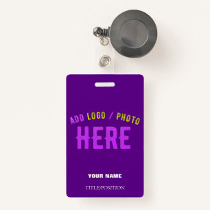 STYLISH MODERN CUSTOM INDIGO BRANDED RETRACTABLE ID BADGE
