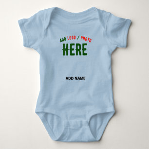 STYLISH MODERN CUSTOM LIGHT BLUE VERIFIED BRANDED BABY BODYSUIT