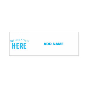 STYLISH MODERN CUSTOM LIGHT BLUE VERIFIED BRANDED SELF-INKING STAMP